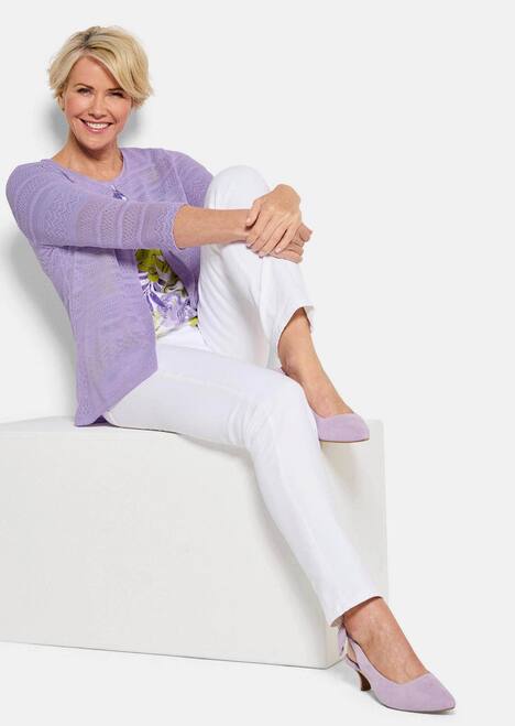 Shirtjacke mit Häkchenverschluss