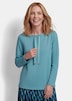 Sweatshirt mit U-Boot-Ausschnitt