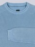 Herren Pullover Rundhals , Mittelblau