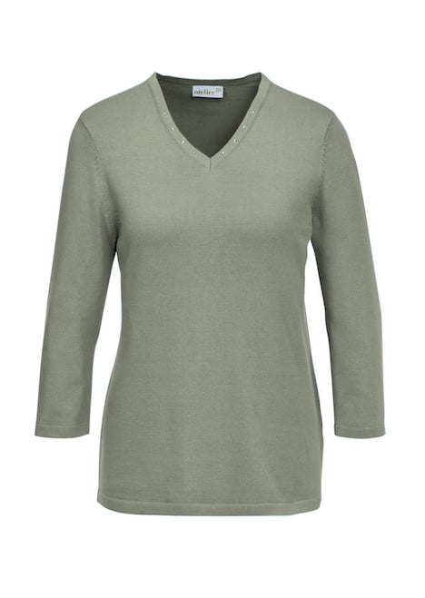 GOLDNER Pullover met V-hals Pullover