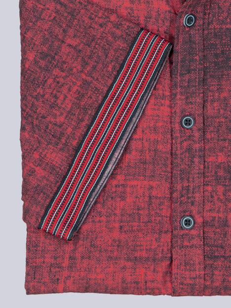 engbers Herren Kurzarm-Hemd gemustert , Rot