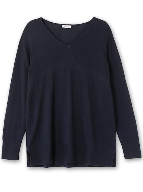 V-Ausschnitt-Pullover