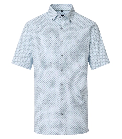 Businesshemd Kurzarm Print Modern Fit