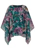 Blusenshirt mit Überwurf aus Chiffon