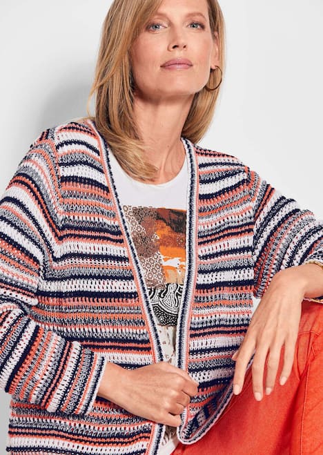 GOLDNER Tricot jasje Tricot jasje in streeplook