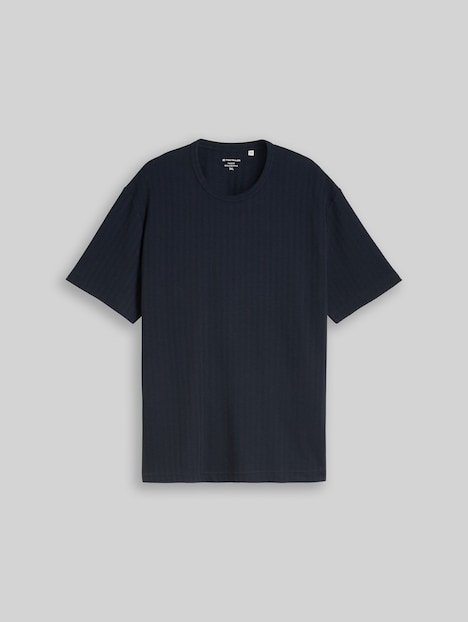 T-Shirt mit Waffelstruktur