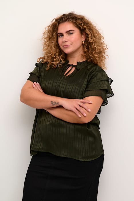 Kurzarm-Bluse Regular fit