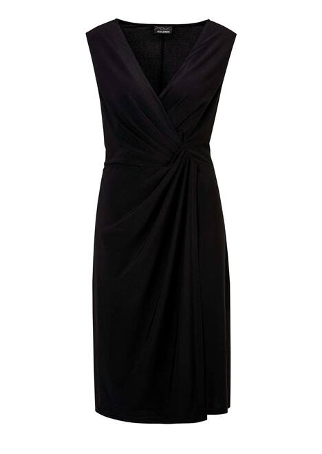 GOLDNER Jurk Elegante wikkeljurk van slinky stof