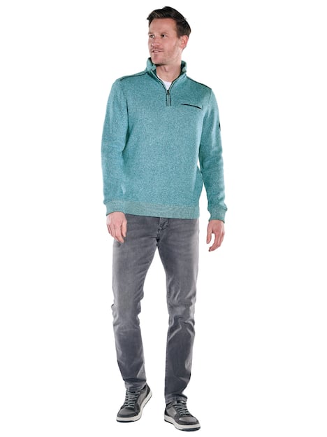 engbers Herren Sweatshirt Stehbund , Tuerkis