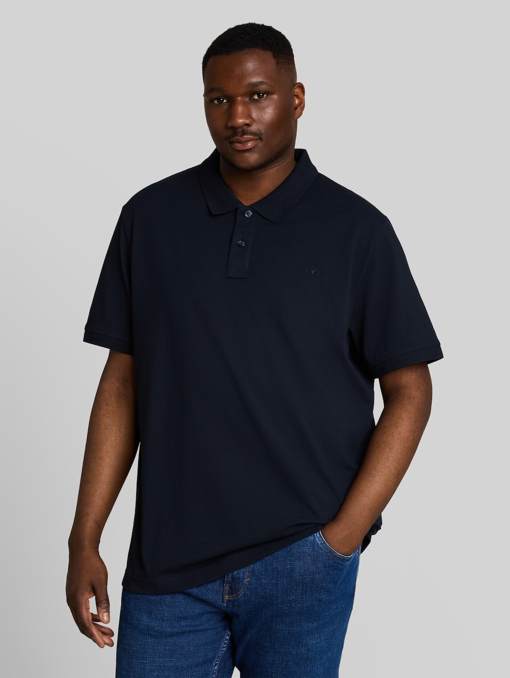 Piqué Poloshirt mit Logo-Stickerei