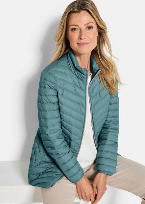 Donsjack met elegant stiksel