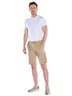 Herren Cargo Shorts in Leinenoptik , Cognac