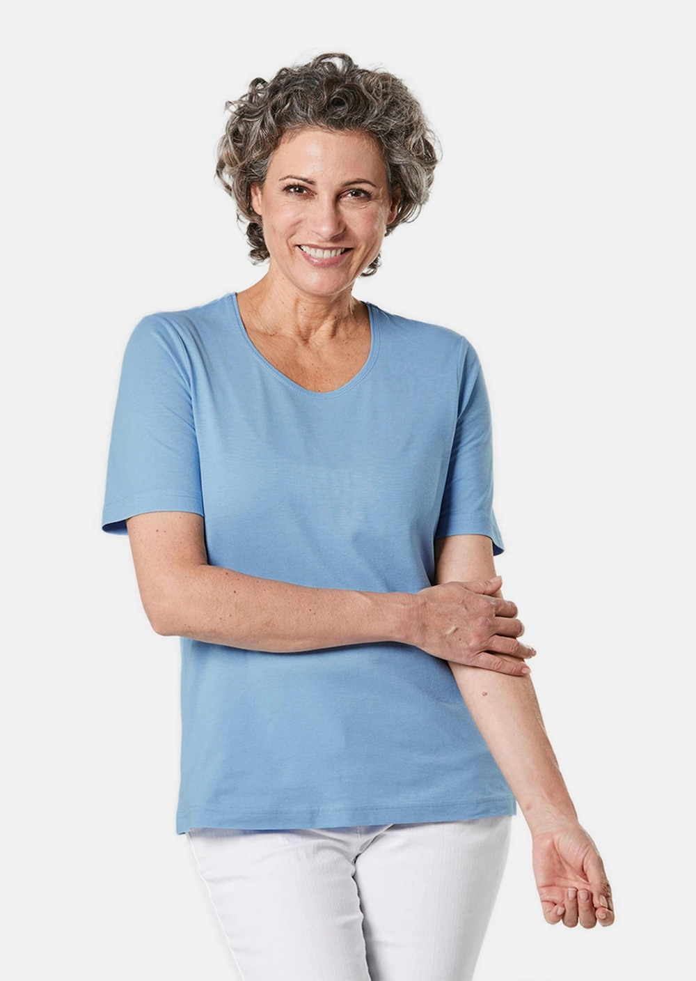 Basic T-Shirt aus reiner Baumwolle