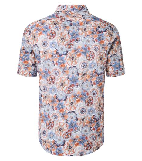 Leinenhemd Print Casual Fit