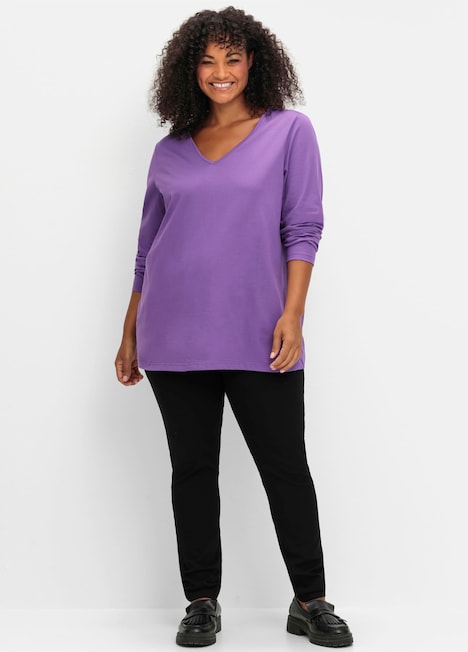 Langarmshirt Langarm Uni