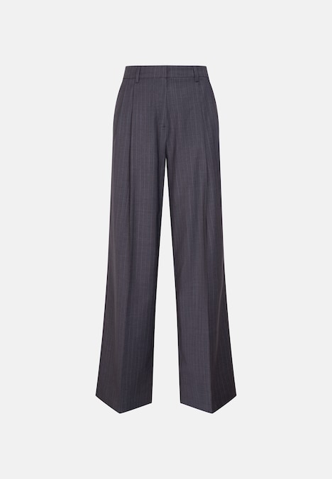 Damen Stoffhose - Gestreift