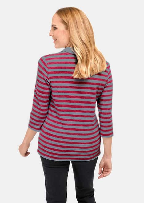 Hochwertiges Langarmshirt, Polokragen