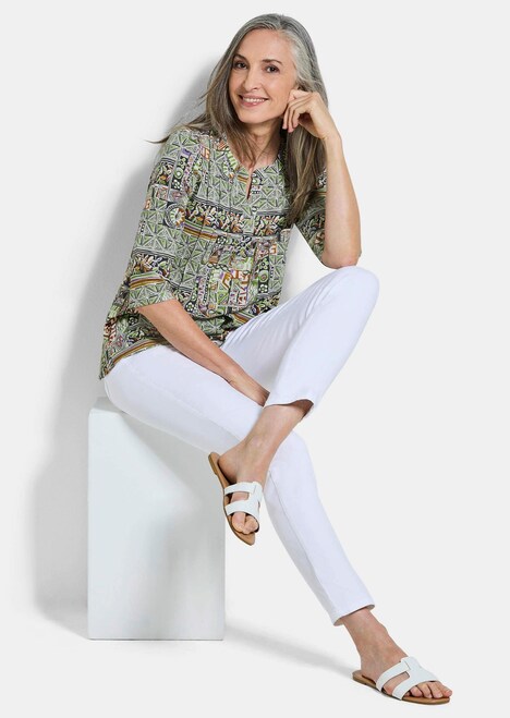 Sommertunika mit Biesen