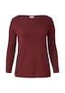 Langarmshirt mit U-Boot-Ausschnitt