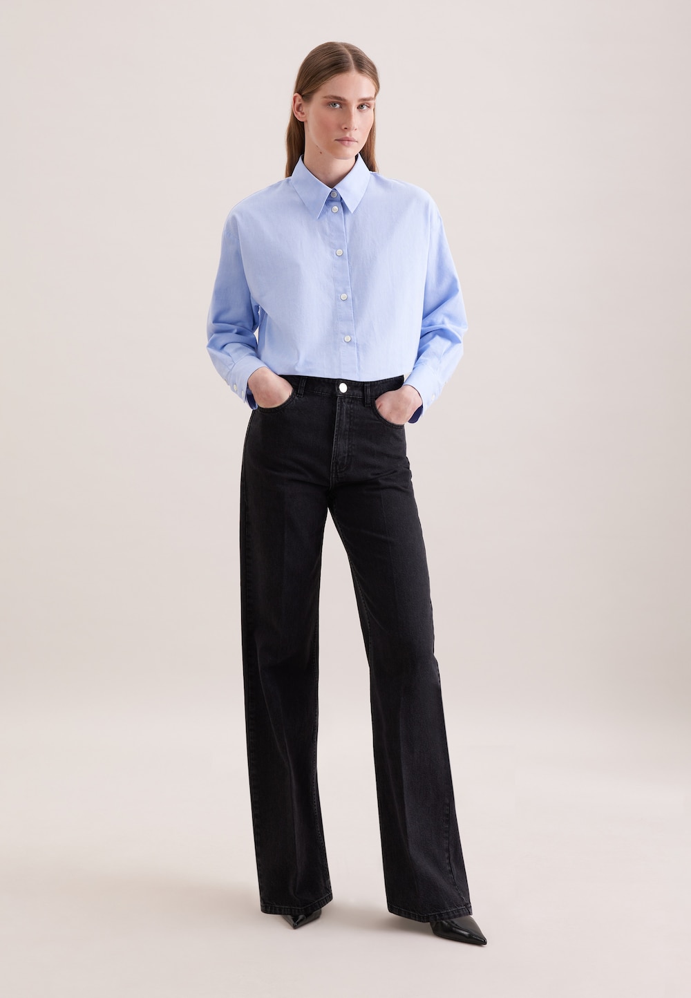 Damen 5-Pocket Denim - Denim