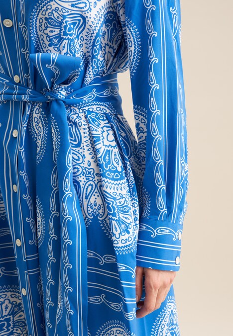 Damen Kleid - Tuchprint