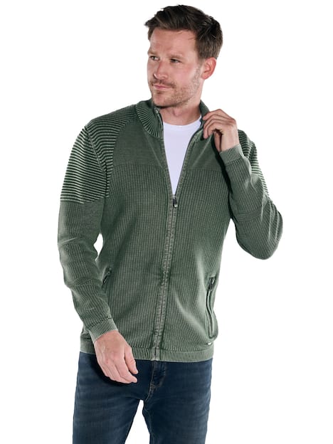 engbers Herren Cardigan regular , Khaki