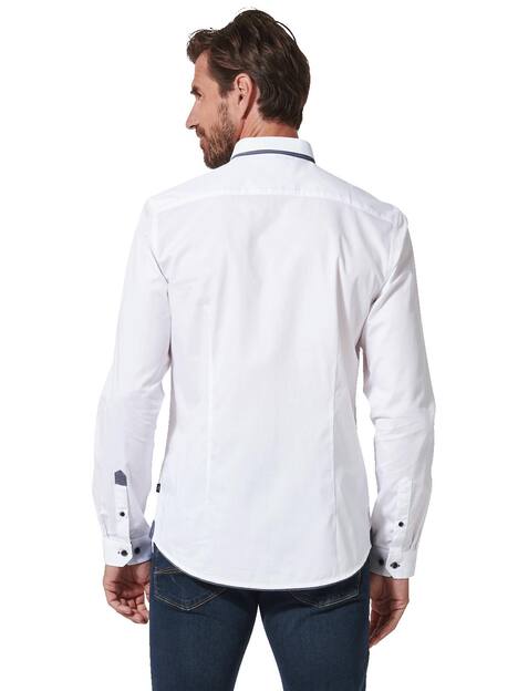 engbers Herren Langarm-Hemd uni , Reinweiss