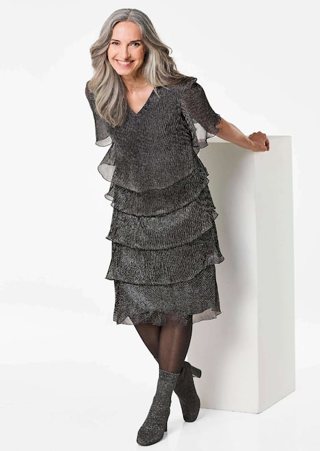 Elegantes Abendkleid mit Glanz-Effekt