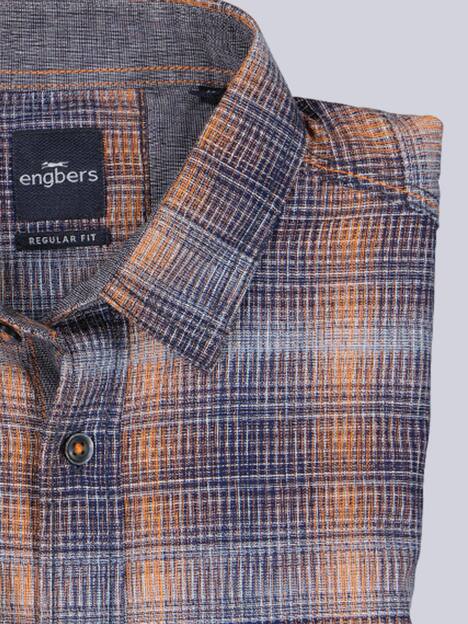 engbers Herren Karohemd , Dunkelorange