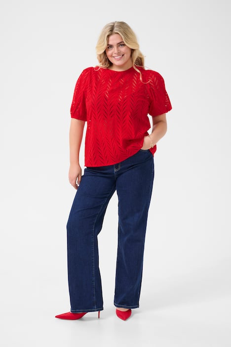 Kurzarm-Bluse Regular fit