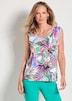 Sommertop mit Palmen-Muster