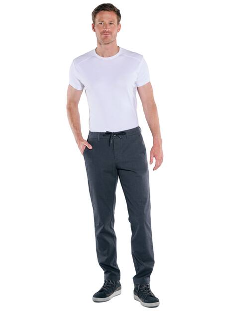 engbers Herren Chino mit Tunnelzug , Saphirblau