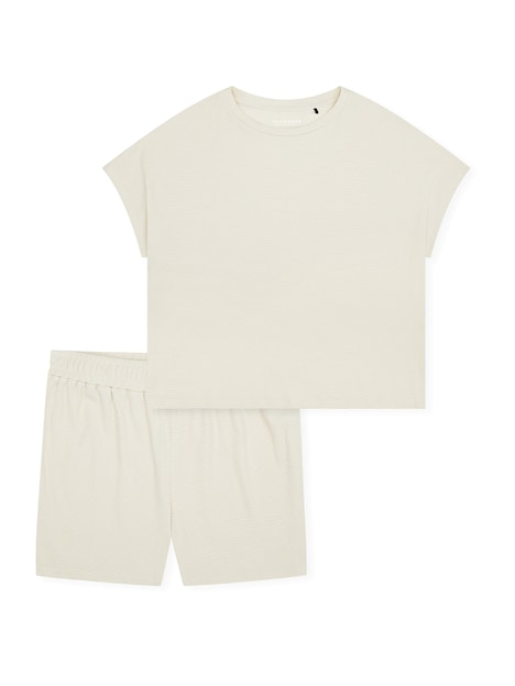 Schiesser Damen Pyjama Casual Feel pearl