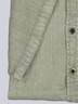 Herren Kurzarm-Hemd aus Leinen , Khaki