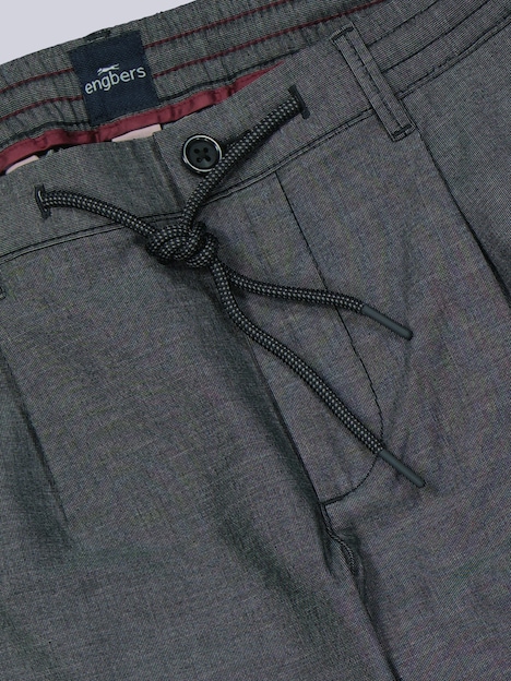 Herren Chino-Hose mit Tunnelzug , Anthrazit