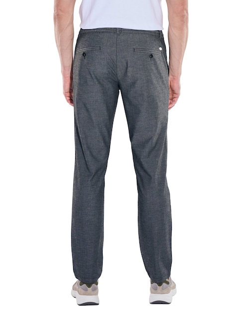Herren Chino-Hose mit Tunnelzug , Anthrazit
