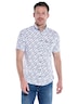 Herren Hemd kurzarm , Brilliantblau