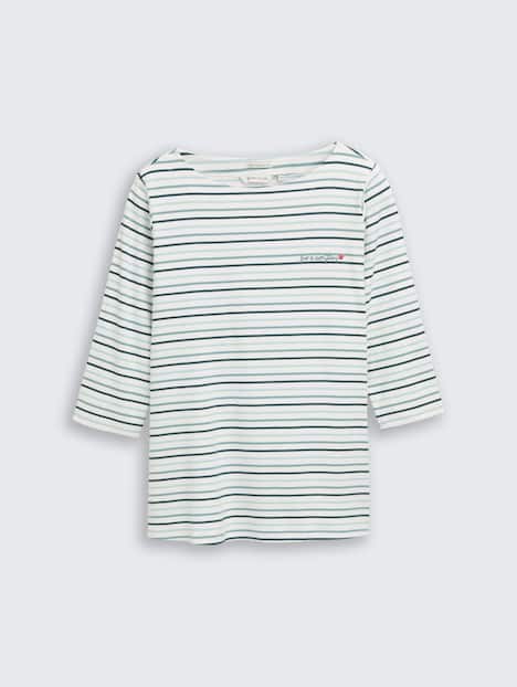 Langarmshirt mit Streifenmuster