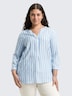 Henleybluse mit Streifenmuster