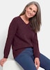 Strickpullover mit V-Ausschnitt