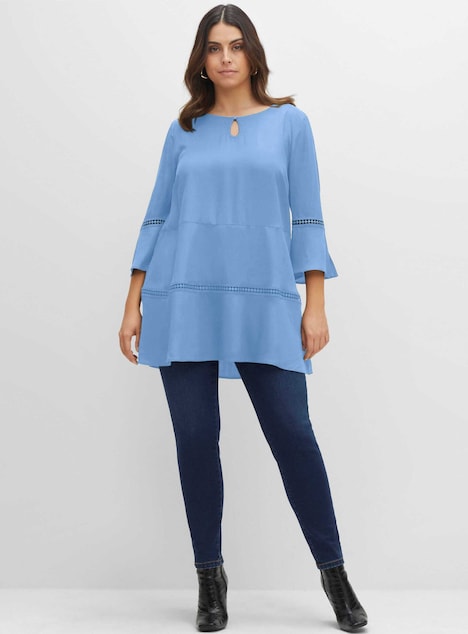 Tunika 3/4-Arm Uni Ohne Kragen