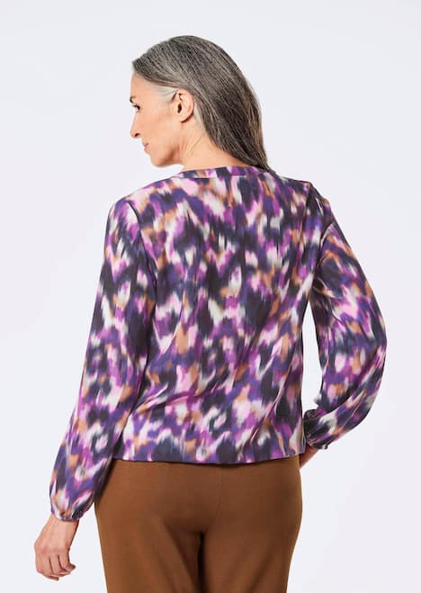 GOLDNER Blouse Gedessineerde blouse met tuniekhals