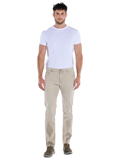 Herren Jeans regular , Beige