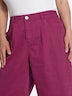 Twill-Hose Bundfaltenhose aus Twill, mit Barrel-Leg normal Elastische Einsätze