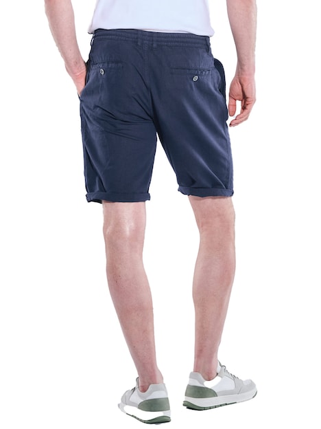 Herren Chino-Bermuda mit Tunnelzug , Marineblau