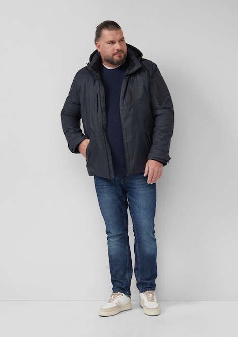 Wattierte Jacke mit Kapuze