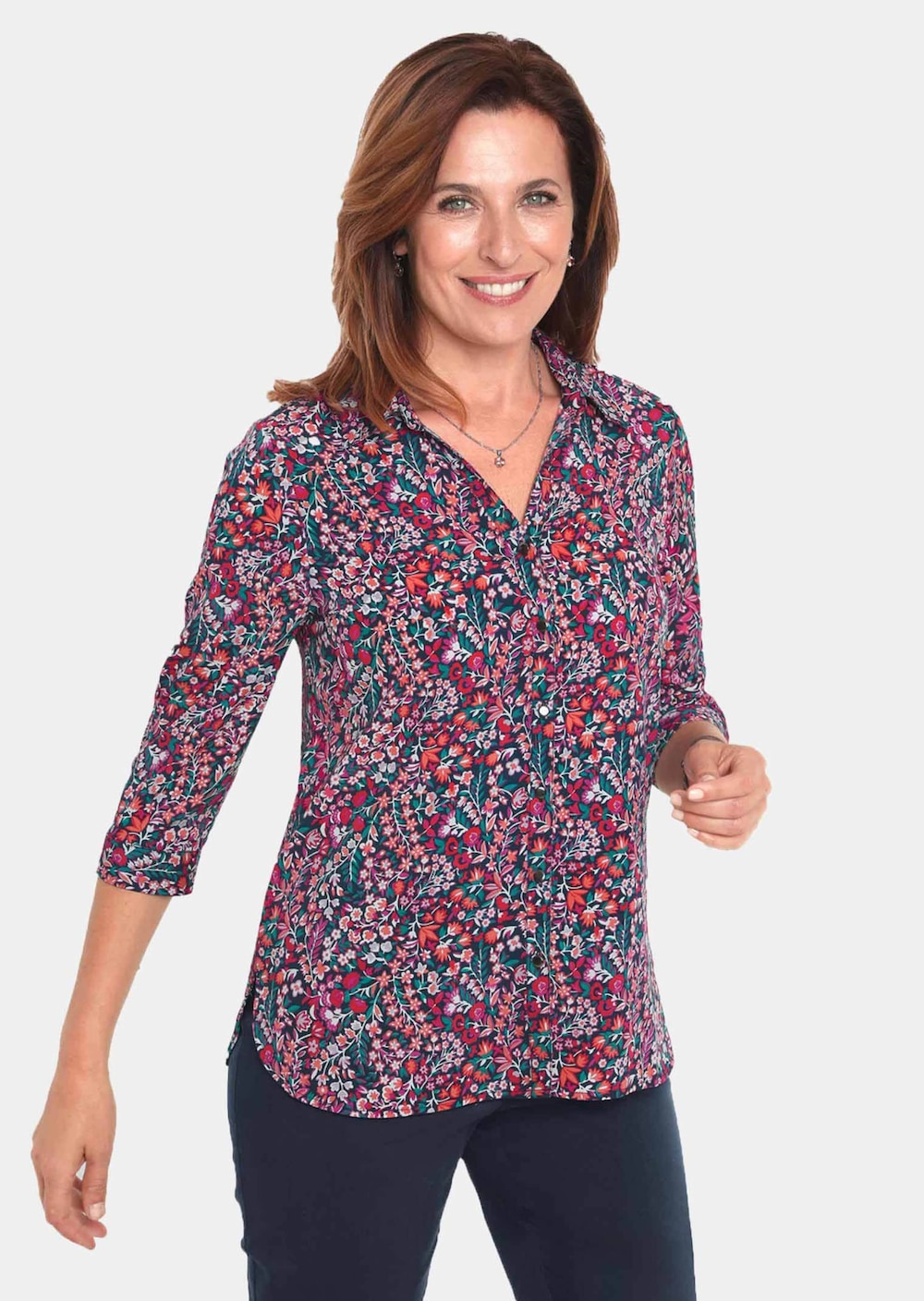 Pflegeleichte Bluse mit 3/4-Arm