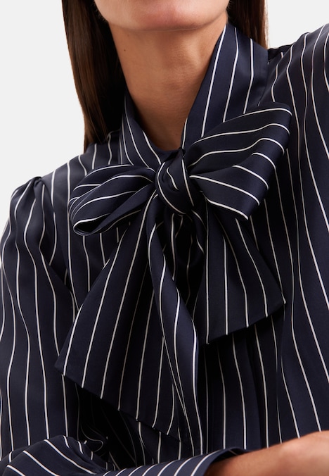 Damen Ausgestellte Bluse - Gestreift