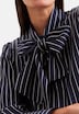 Damen Ausgestellte Bluse - Gestreift