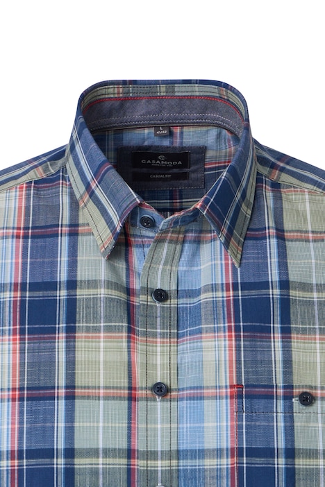 Freizeithemd Kurzarm kariert Casual Fit